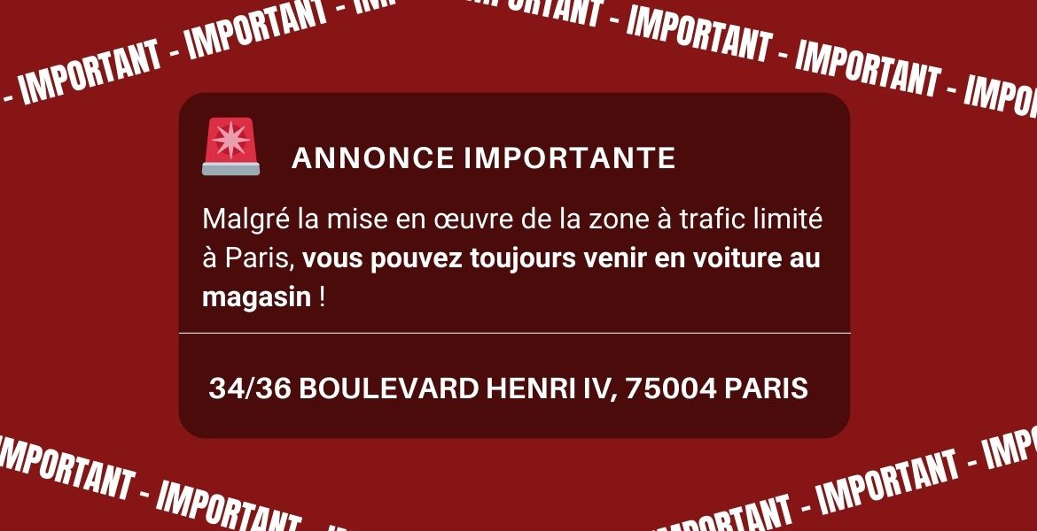 Annonce zone à trafic limité